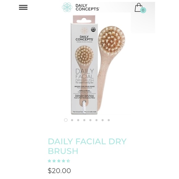 NWT DAILY CONCEPTS Soft Bristle, Daily Facial, Dry Facial Brush - Picture 3 of 7